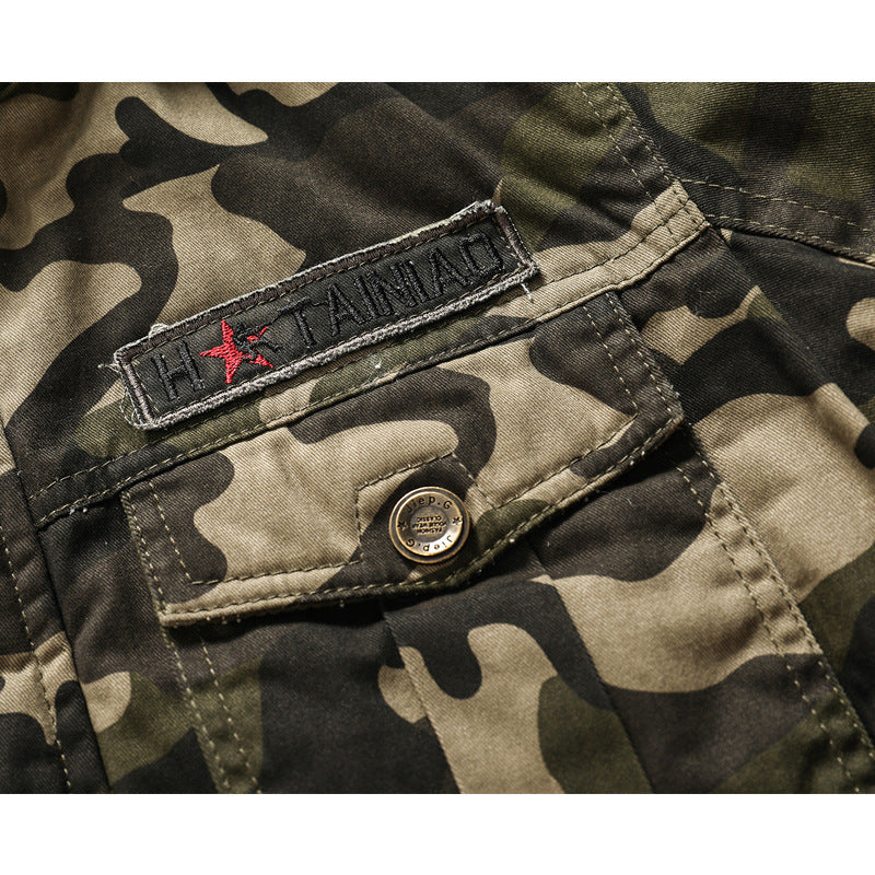 Urban Valor Camo Jacket - Lightweight Windbreaker Outdoor Coat