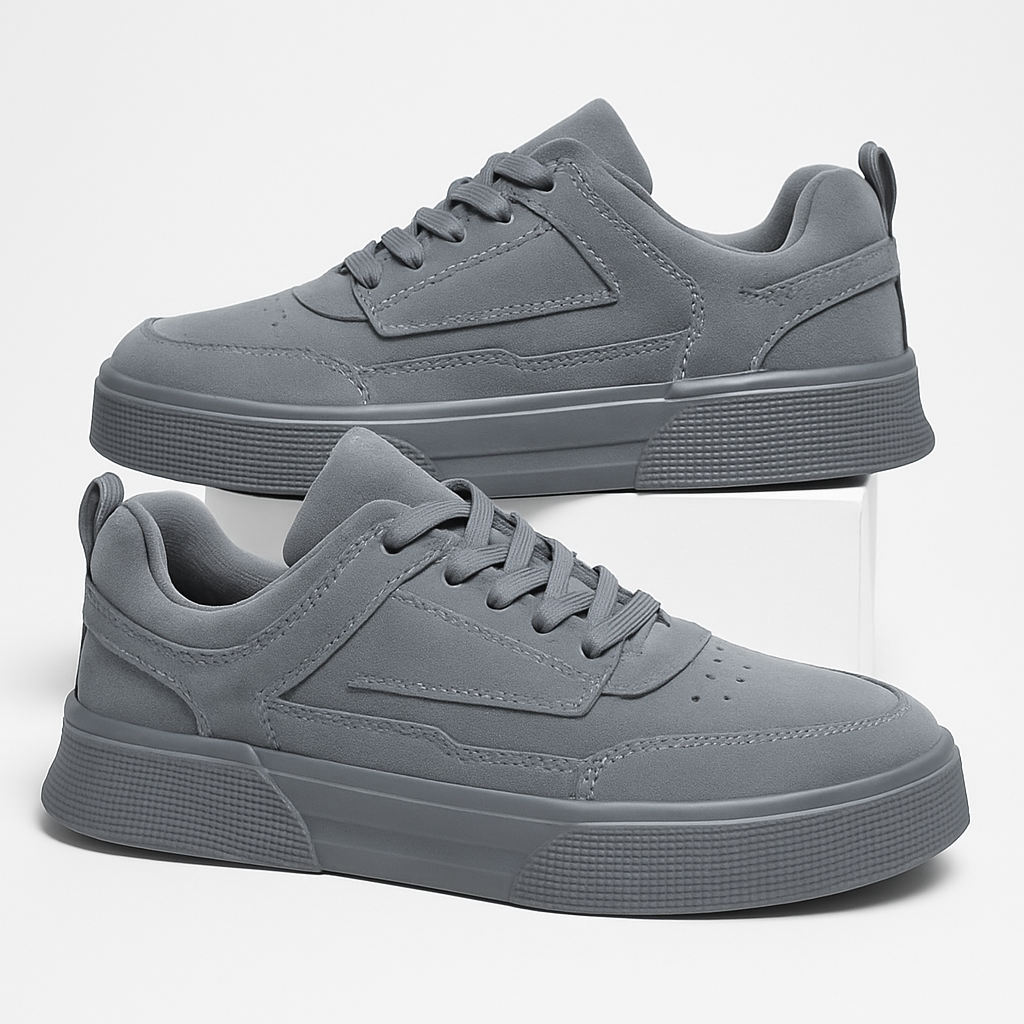 Men’s Suede-Look Sneakers – Stylish Comfortable Trainers for Streetwear