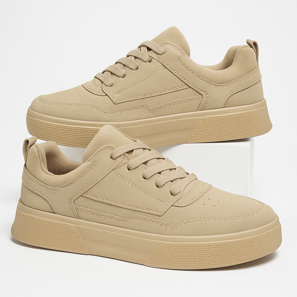 Men’s Suede-Look Sneakers – Stylish Comfortable Trainers for Streetwear
