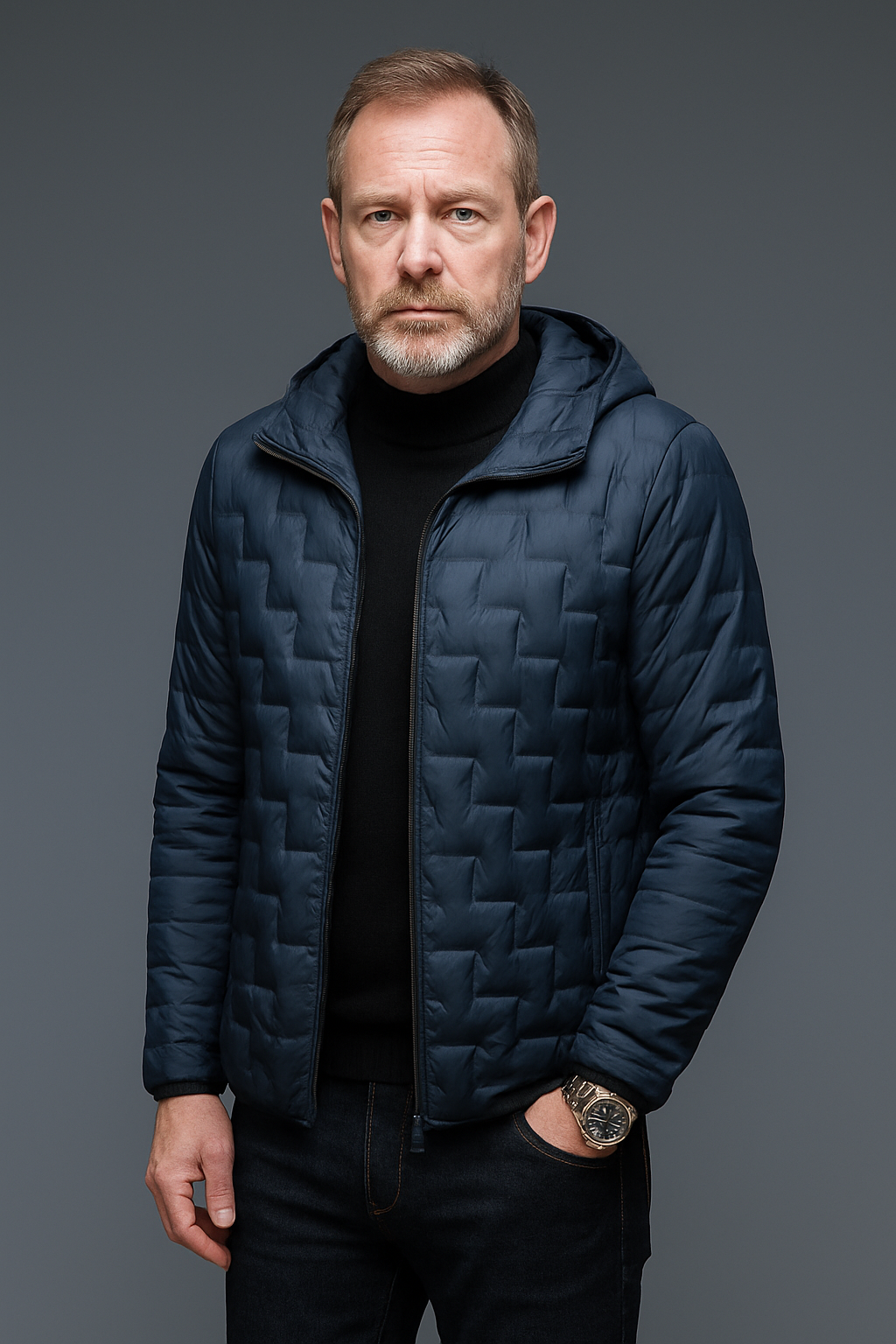 Men’s Quilted Puffer Jacket – Lightweight Warm Winter Coat