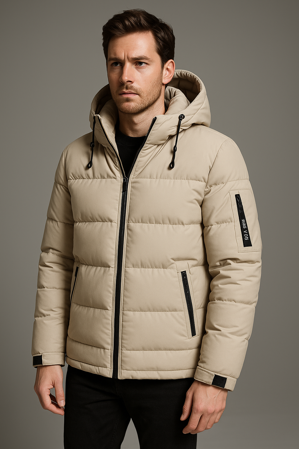 Premium Men's Puffer Jacket – Warm Quilted Winter Coat