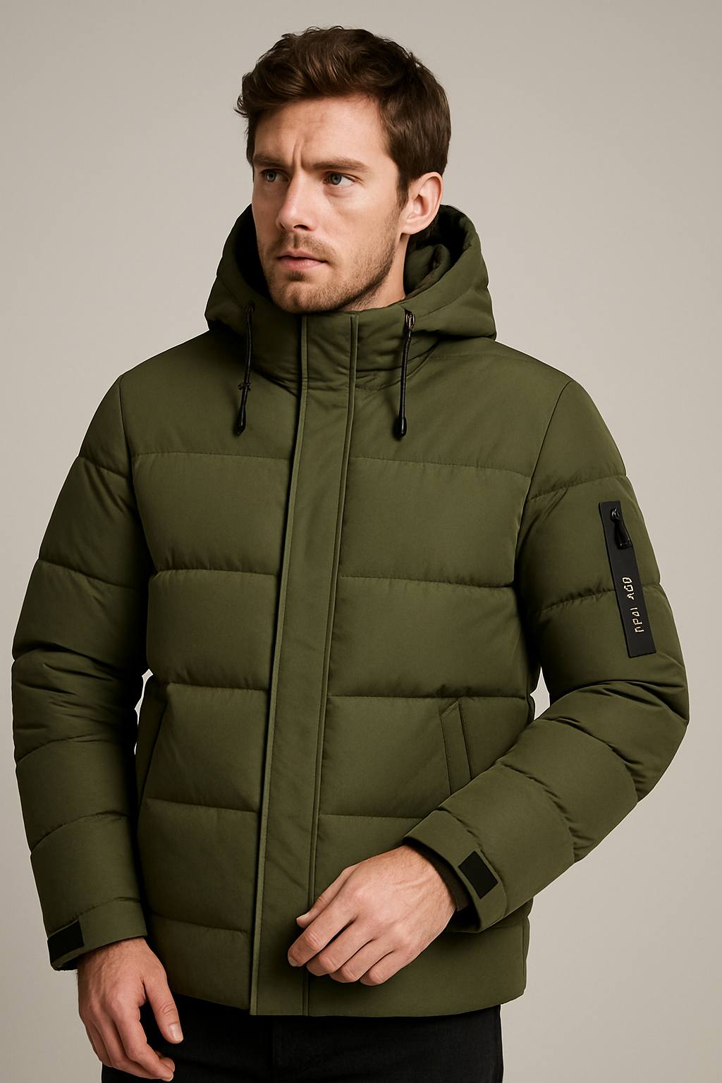 Premium Men's Puffer Jacket – Warm Quilted Winter Coat