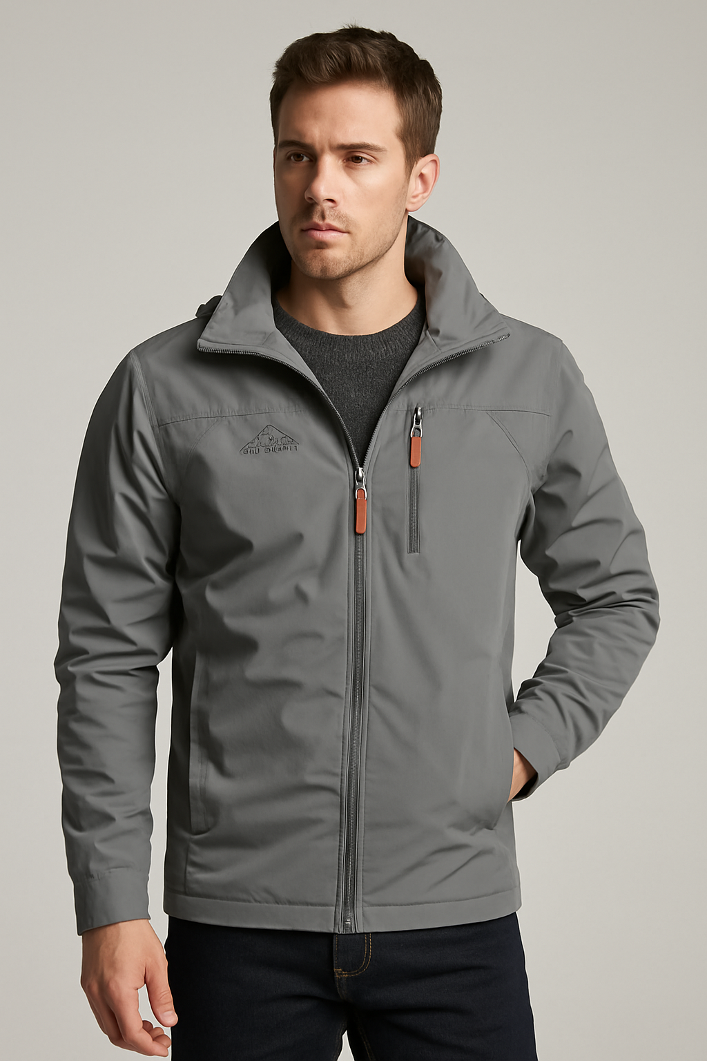 Men’s Outdoor Windbreaker Jacket – Lightweight & Water-Repellent