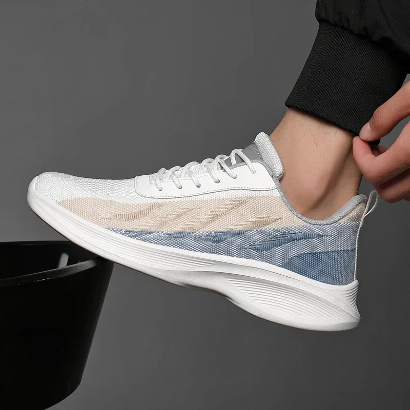 Lightweight Men’s Mesh Trainers – AirWave Sneakers with Cushioned Sole