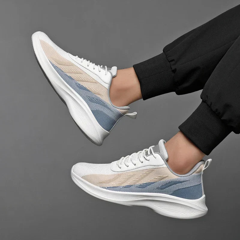 Lightweight Men’s Mesh Trainers – AirWave Sneakers with Cushioned Sole