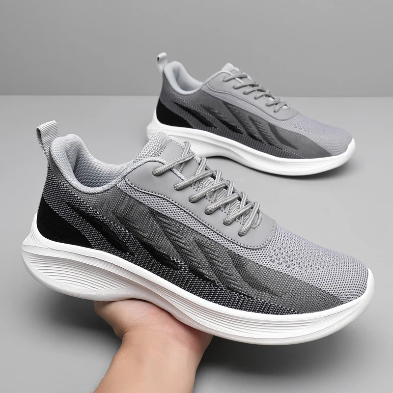 Lightweight Men’s Mesh Trainers – AirWave Sneakers with Cushioned Sole