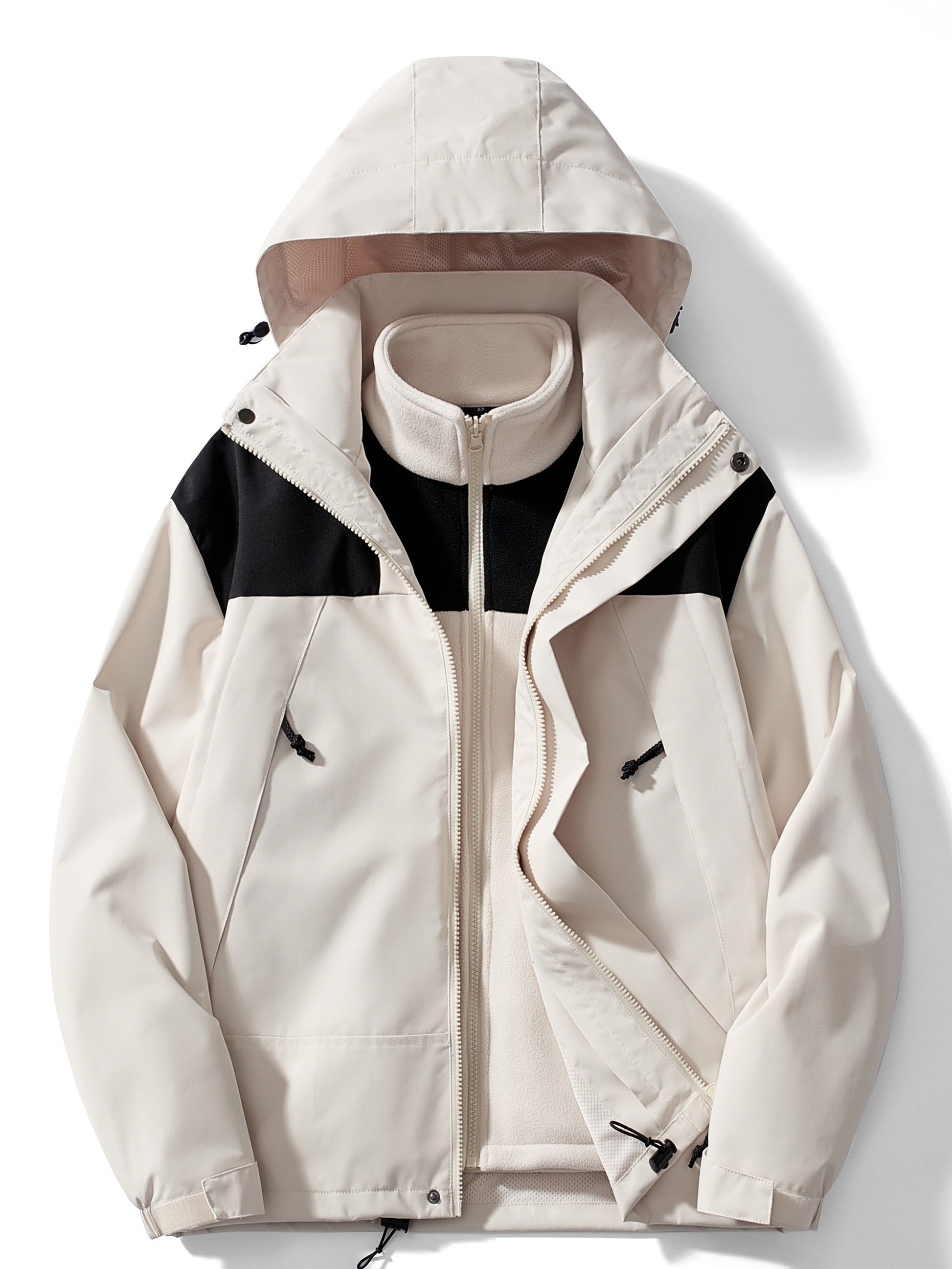Men’s 3-in-1 Winter Jacket – Waterproof Hooded Coat – Warm & Versatile Outerwear