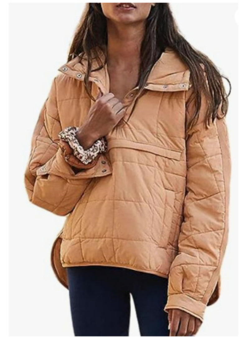 Casual Fashion Solid Color Short Front And Long Back Cotton Coat Loose Women's Long-sleeved Pullover Hooded Round Hem Top