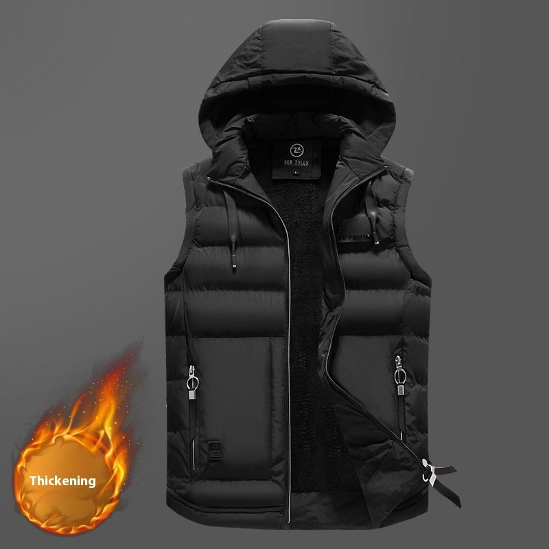 UrbanShield Puffer Gilet with Hood