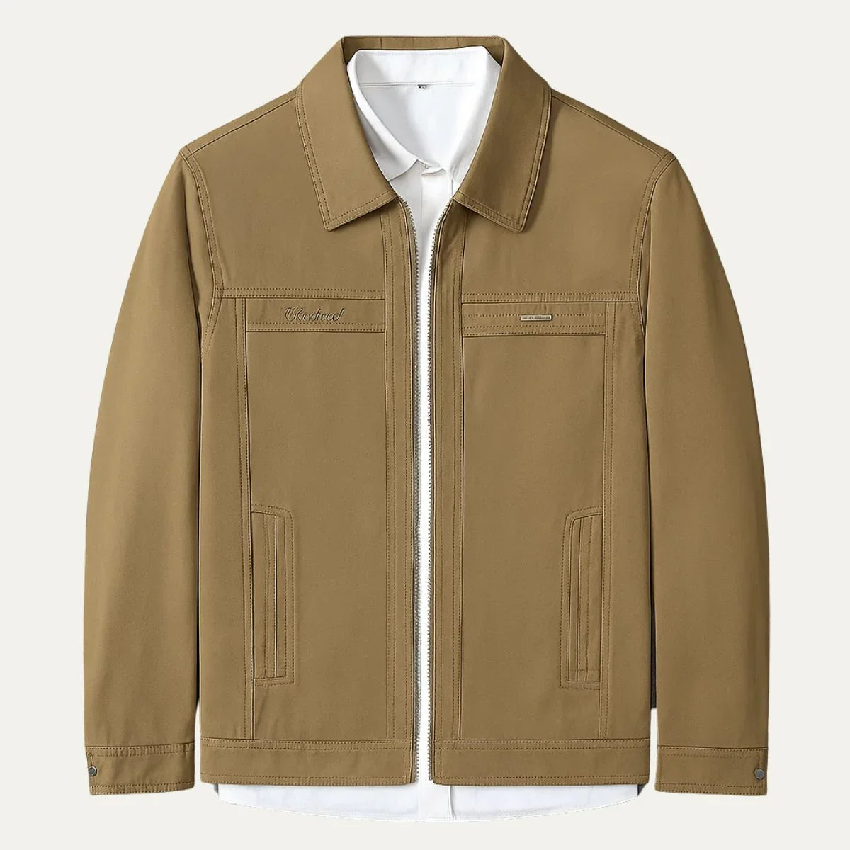 Men's Zip Front Harrington Jacket Cotton