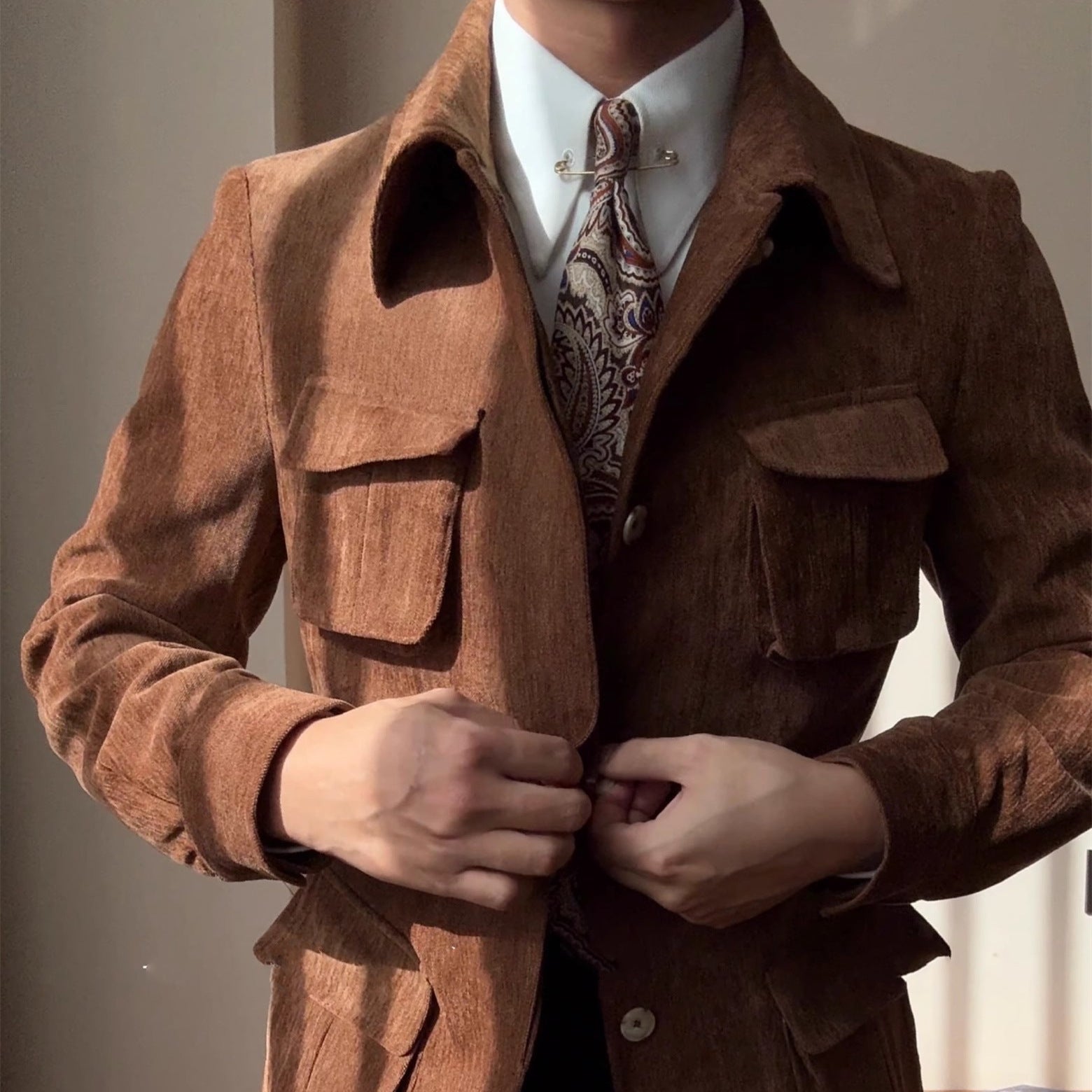 Wool Field Jacket – Tailored Elegance Meets Utility