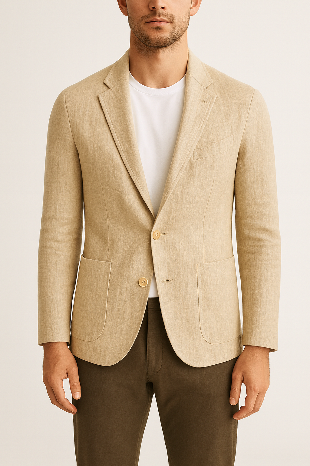 Men’s Linen Blazer – Lightweight, Slim Fit, Tailored Summer Jacket