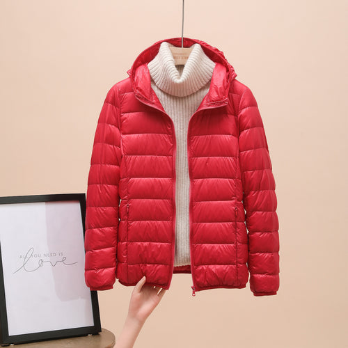 Down Jacket Women's Short Light And Thick