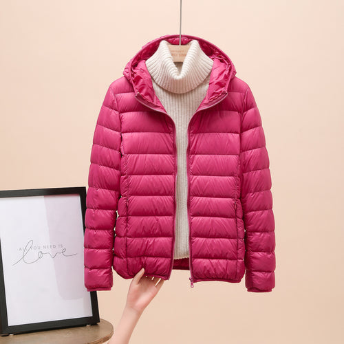 Down Jacket Women's Short Light And Thick