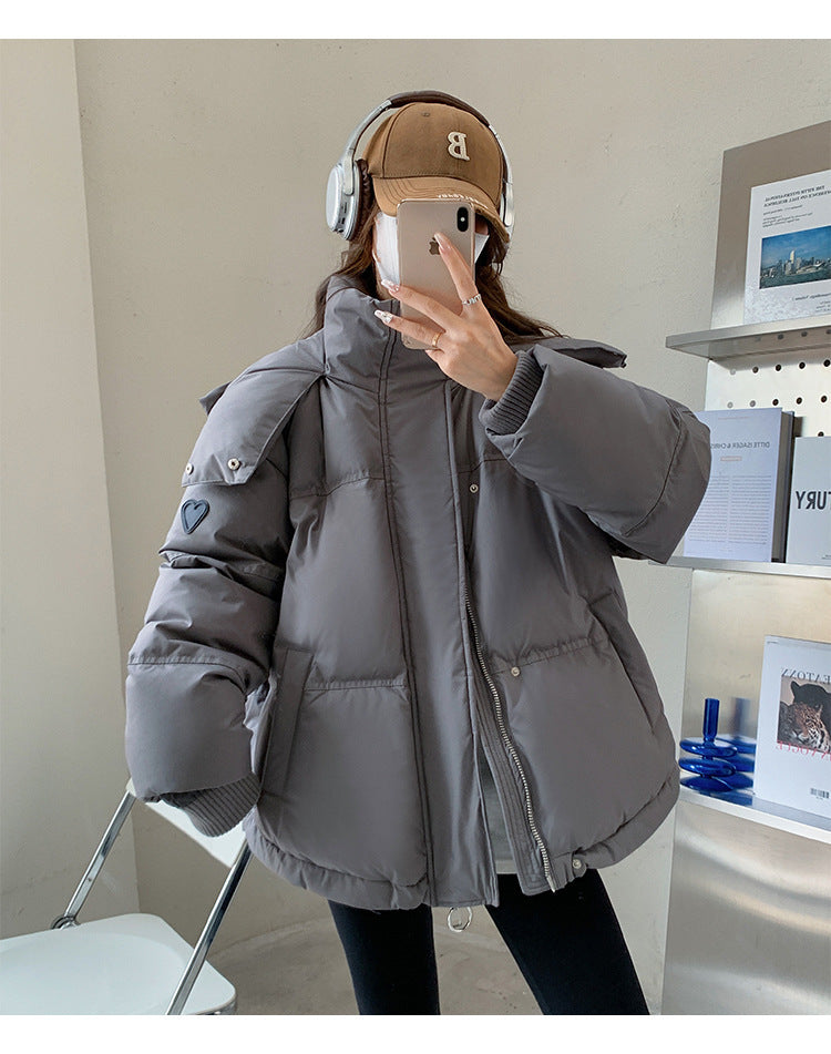 Women's Short Loose Down Jacket Student Winter Cotton-padded Coat
