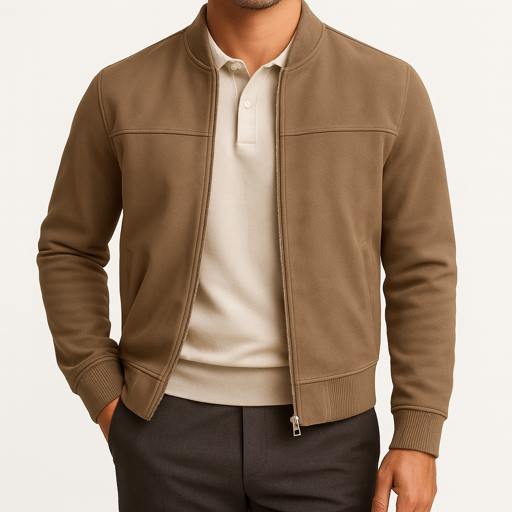 Men’s Suede Jacket – Tailored Fit, Soft Finish & Smart Casual Appeal