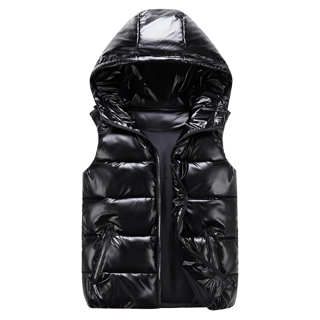 Men’s Puffer Vest – Reflective Quilted Bodywarmer – Lightweight Winter Gilet