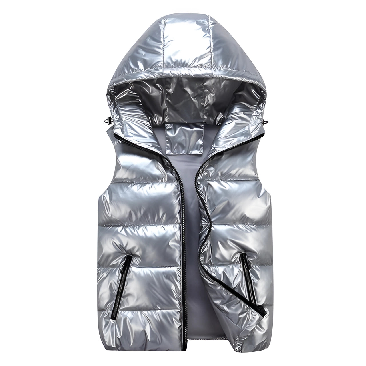 Men’s Puffer Vest – Reflective Quilted Bodywarmer – Lightweight Winter Gilet