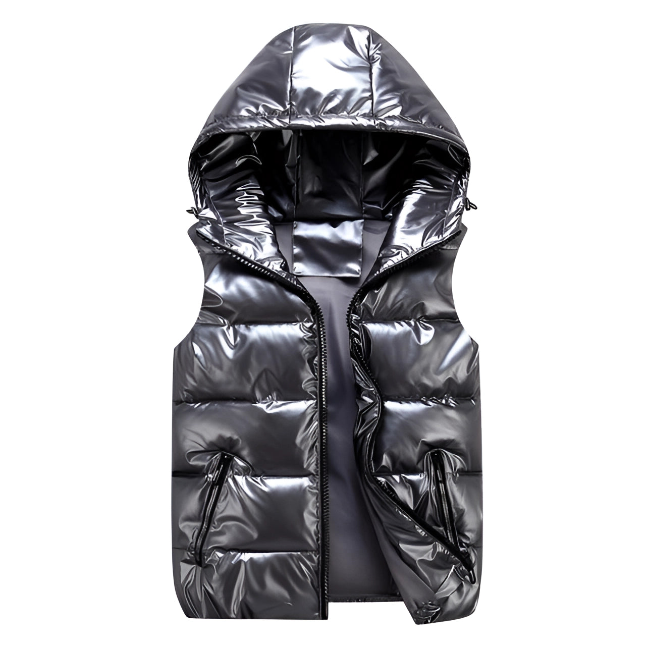 Men’s Puffer Vest – Reflective Quilted Bodywarmer – Lightweight Winter Gilet