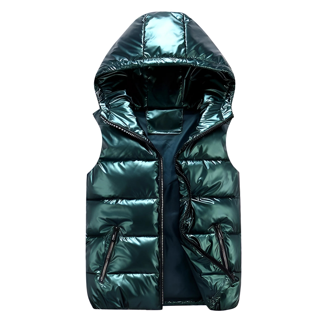 Men’s Puffer Vest – Reflective Quilted Bodywarmer – Lightweight Winter Gilet