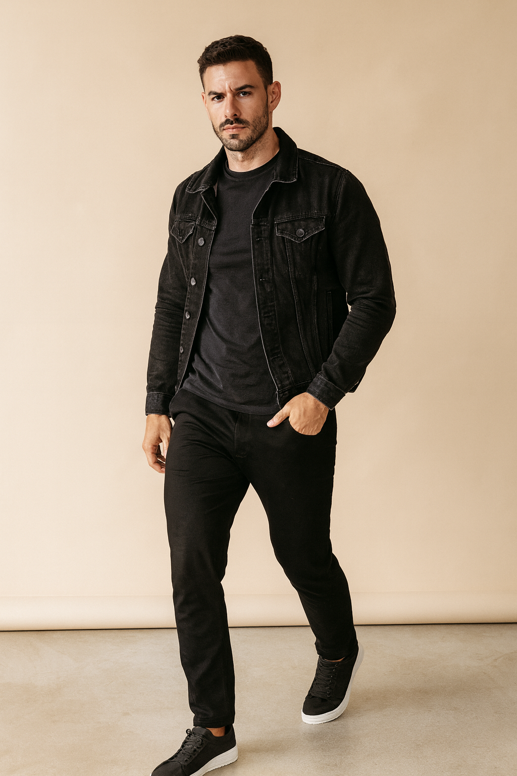 Men’s Suede-Look Casual Sneakers – Minimalist Comfortable Trainers