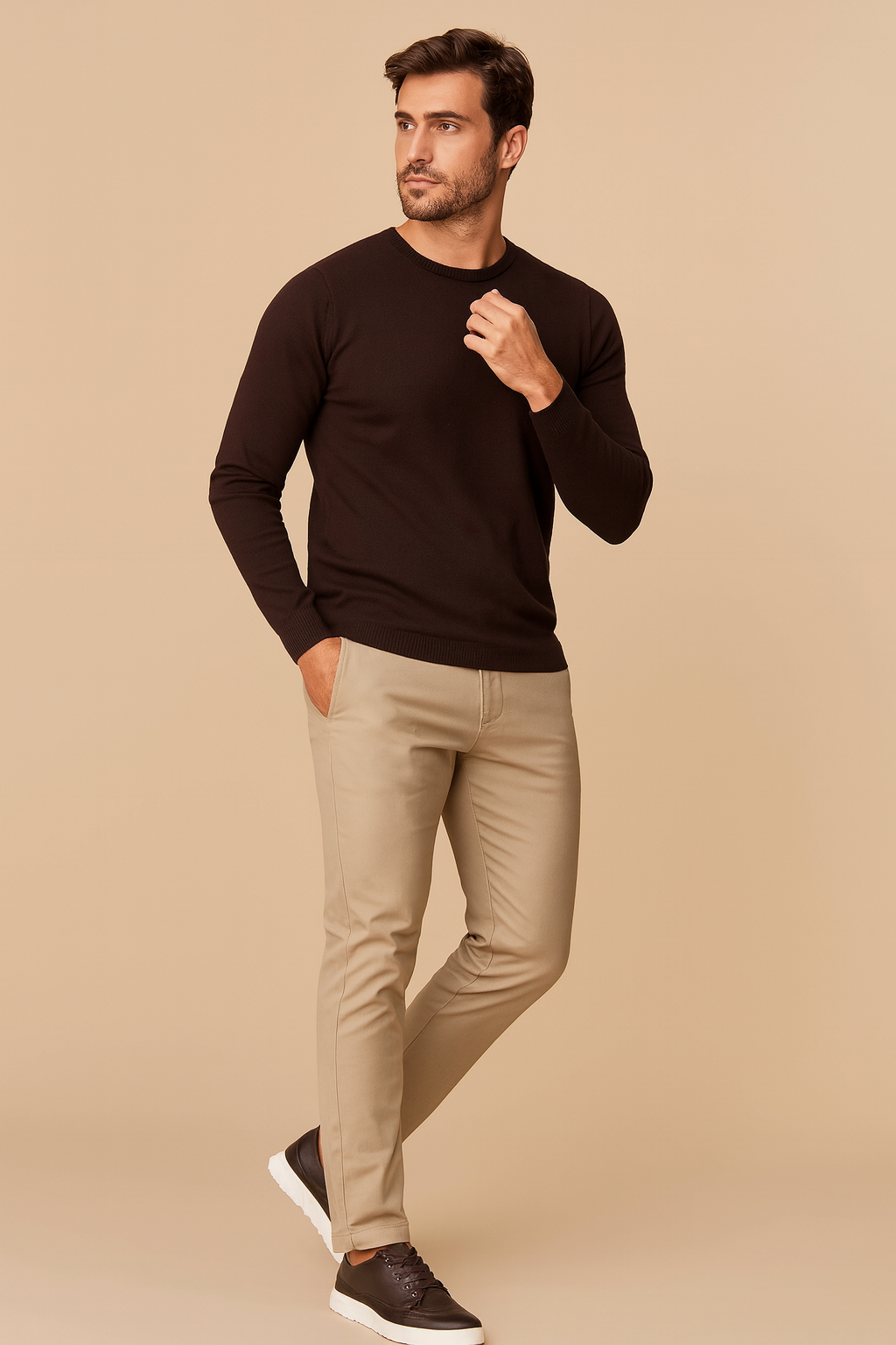 Men’s Everyday Lace-Up Shoes – Comfortable Fit with Flexible Sole
