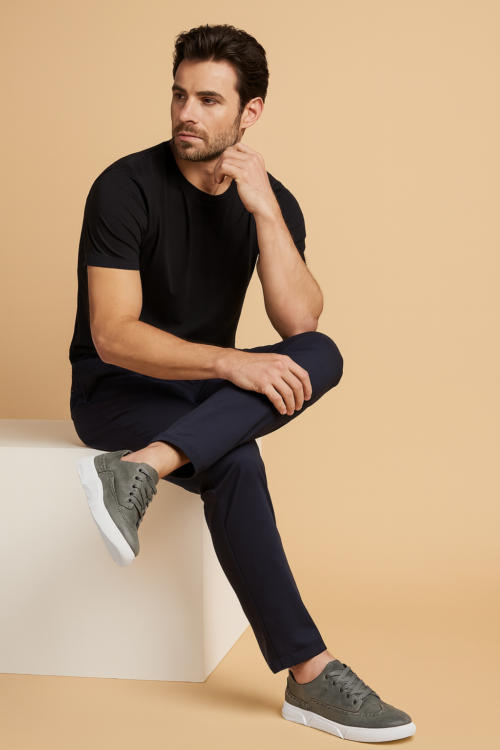 Men’s Everyday Lace-Up Shoes – Comfortable Fit with Flexible Sole