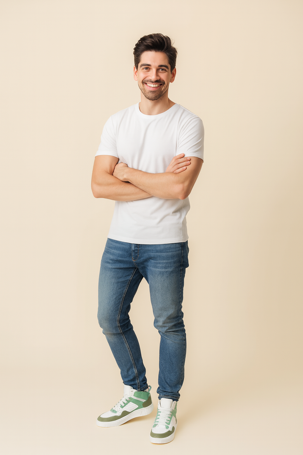 Men’s High-Top Sneakers – Trendy Comfortable Trainers with Sporty Streetwear Style