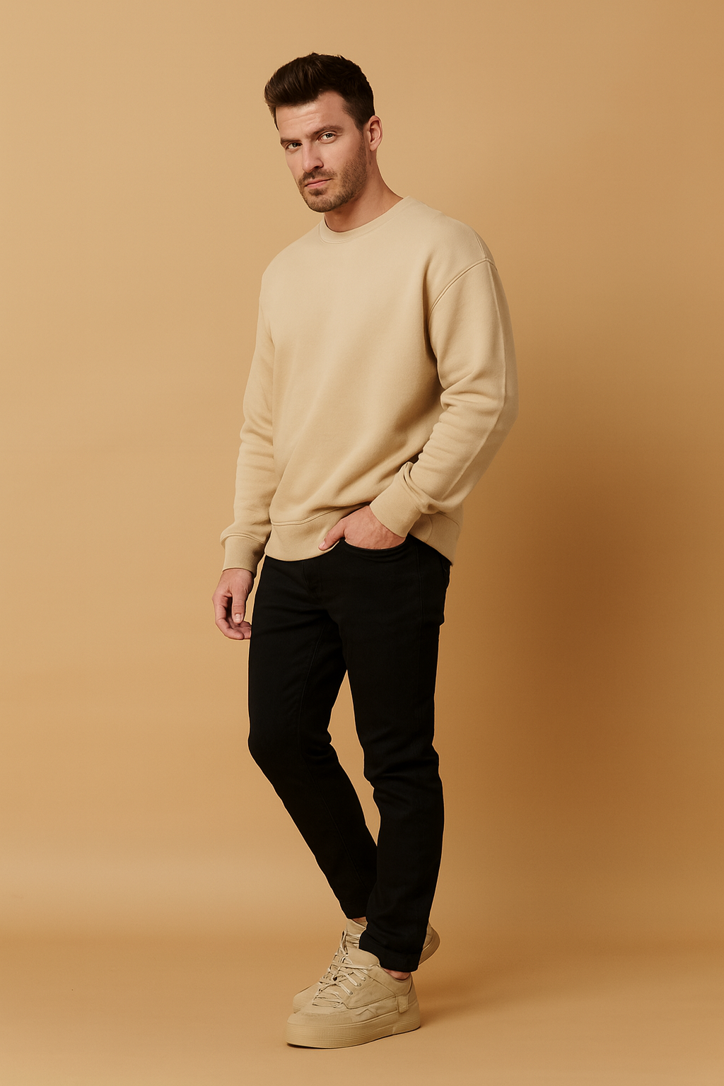 Men’s Suede-Look Sneakers – Stylish Comfortable Trainers for Streetwear