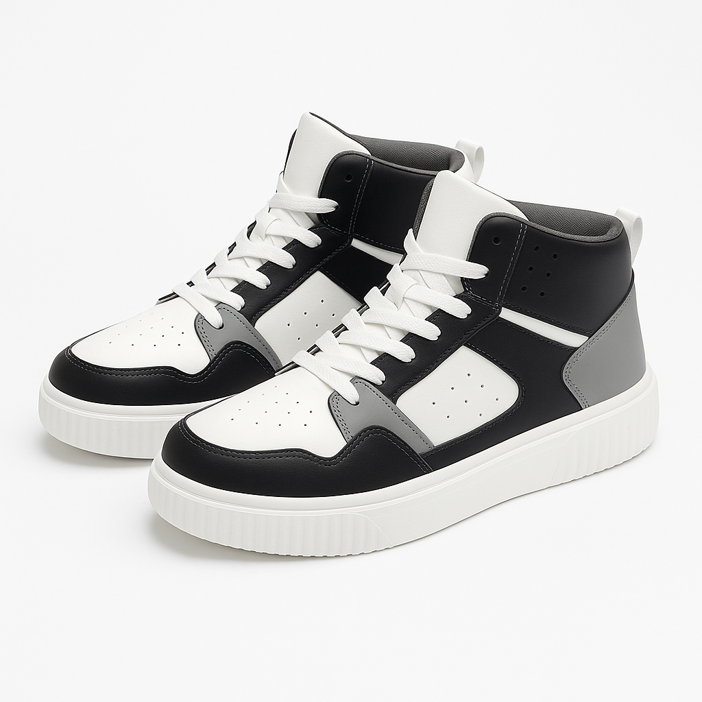 Men’s High-Top Sneakers – Trendy Comfortable Trainers with Sporty Streetwear Style