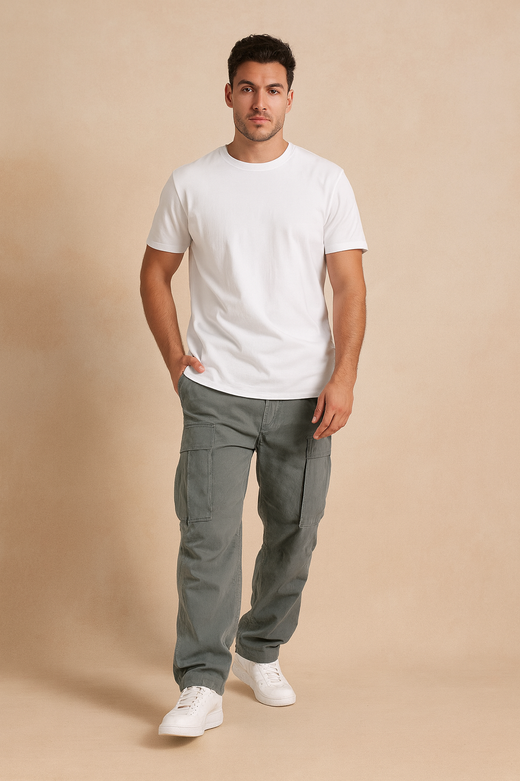 Men’s Smart-Casual Trousers – Durable Everyday Comfort with Drawstring Waist
