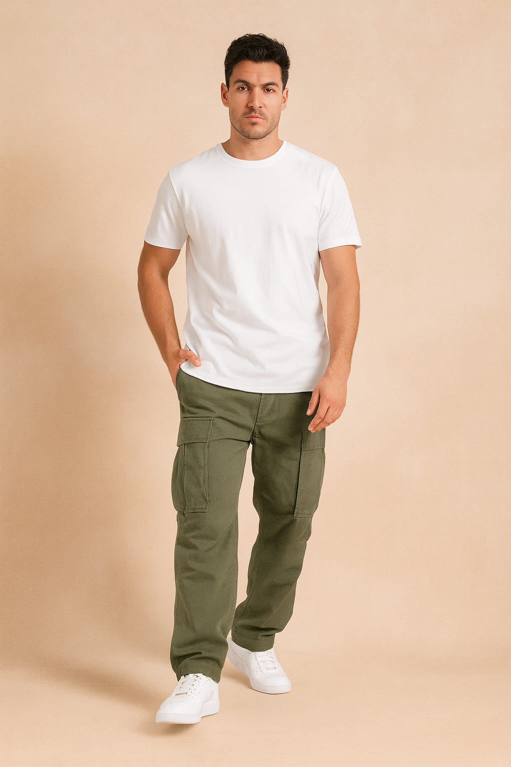 Men’s Smart-Casual Trousers – Durable Everyday Comfort with Drawstring Waist