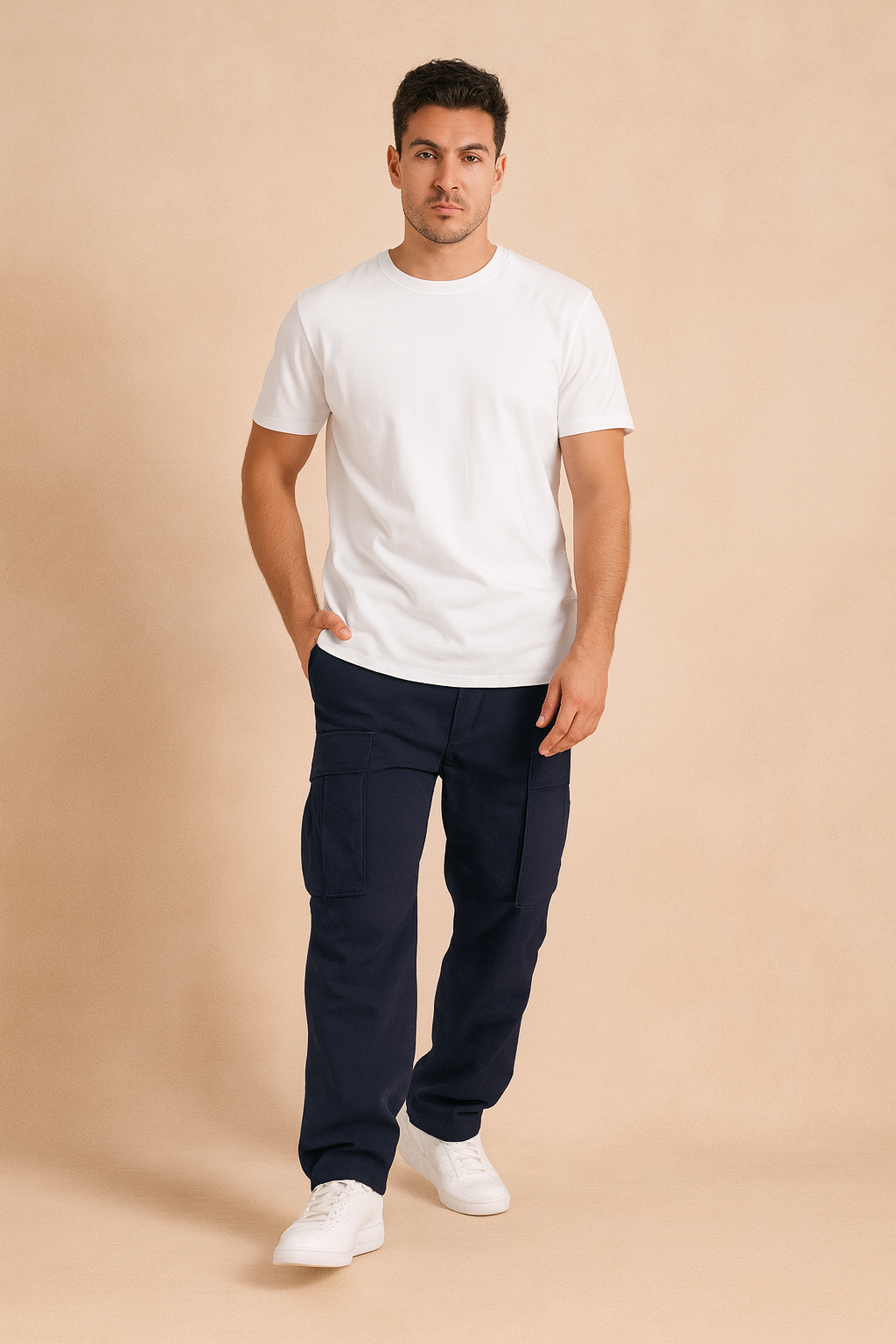 Men’s Smart-Casual Trousers – Durable Everyday Comfort with Drawstring Waist