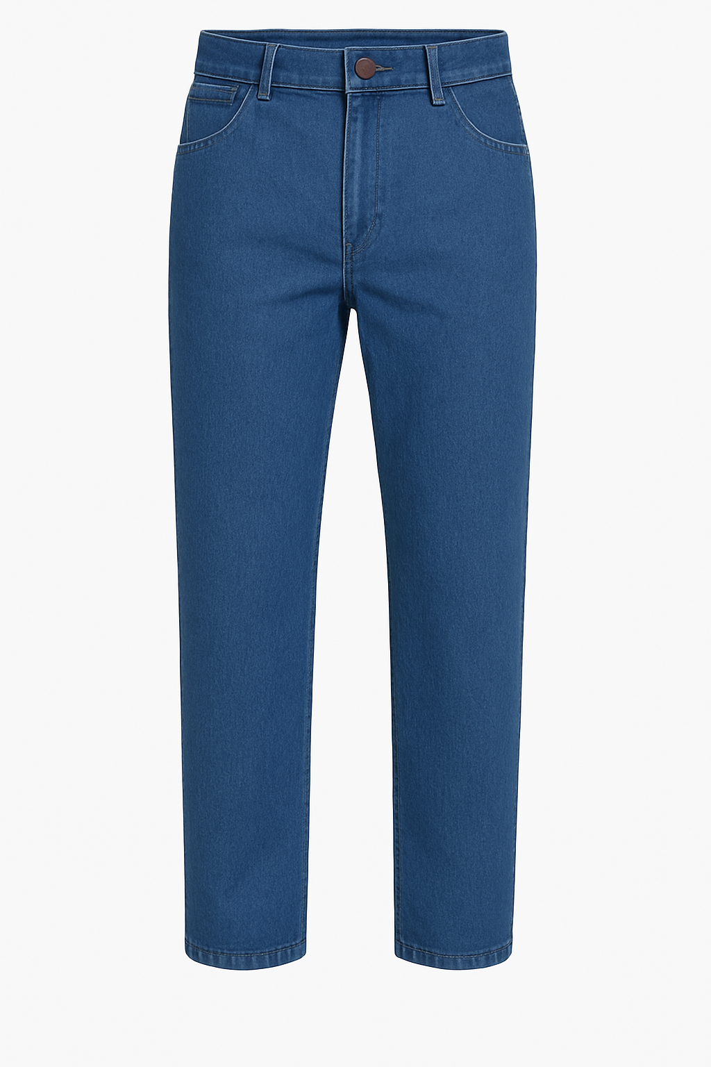Men's High-Waisted Jeans – Classic Fit Stretch Denim with Comfortable Feel