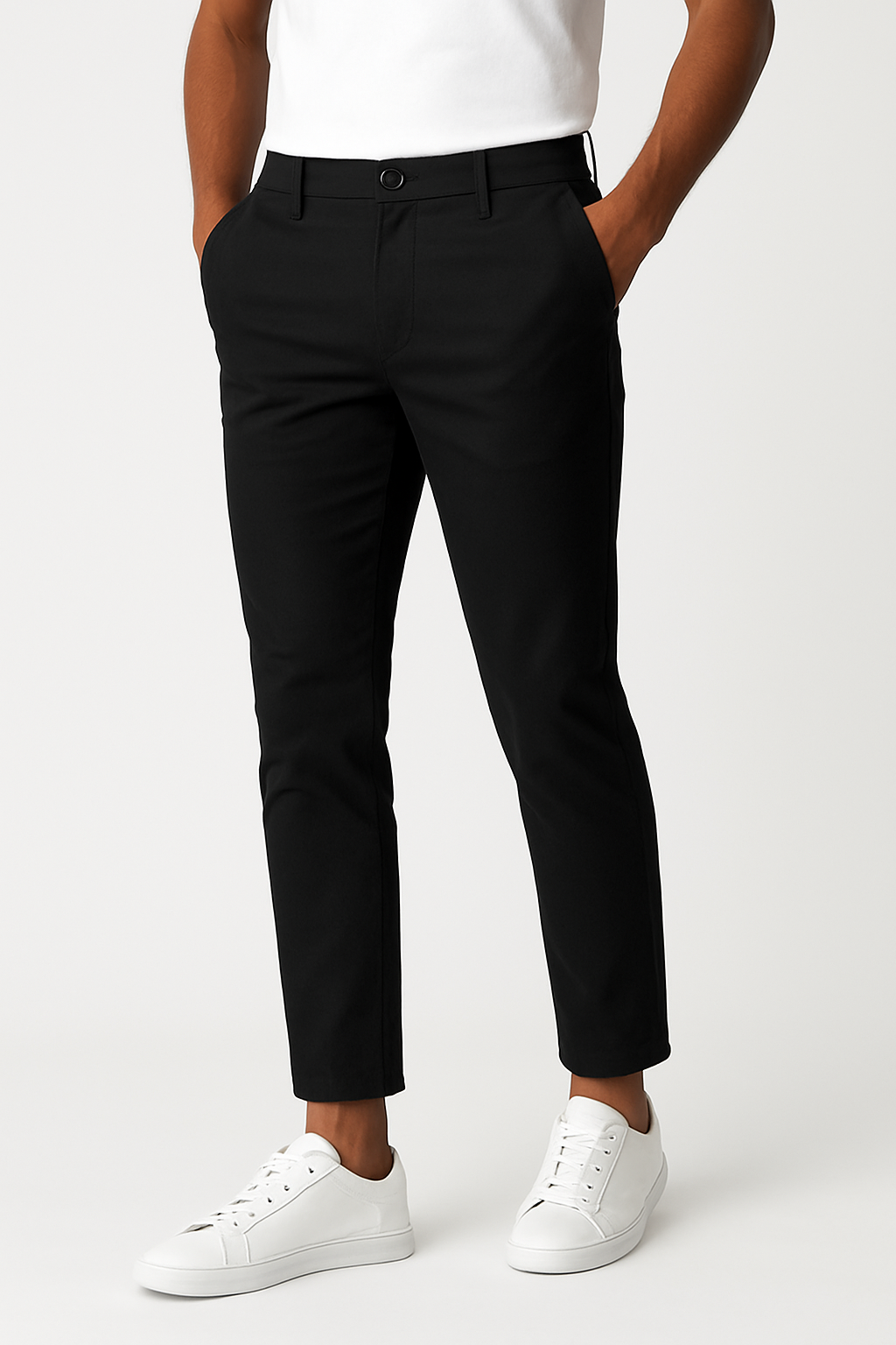 Men’s Slim-Fit Chinos – Tapered Leg Cotton Trousers in Casual Style