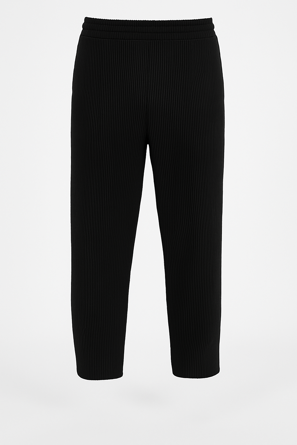 Men’s Comfort-Fit Pleated Trousers – Relaxed Plissé Pants with Tapered Leg