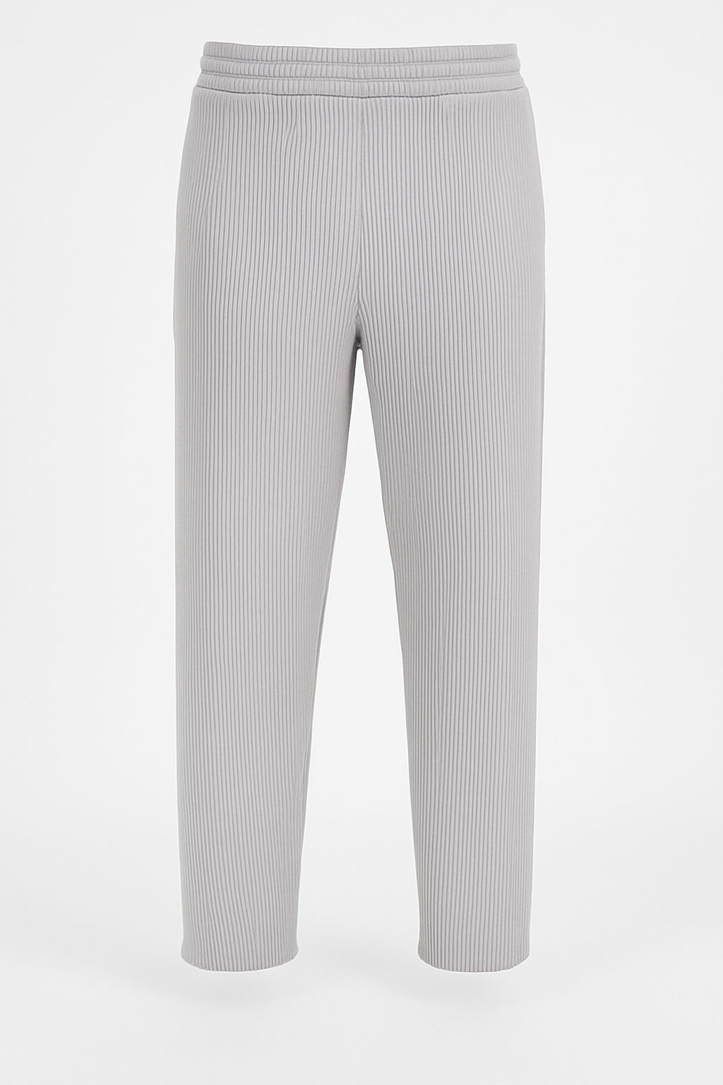 Men’s Comfort-Fit Pleated Trousers – Relaxed Plissé Pants with Tapered Leg