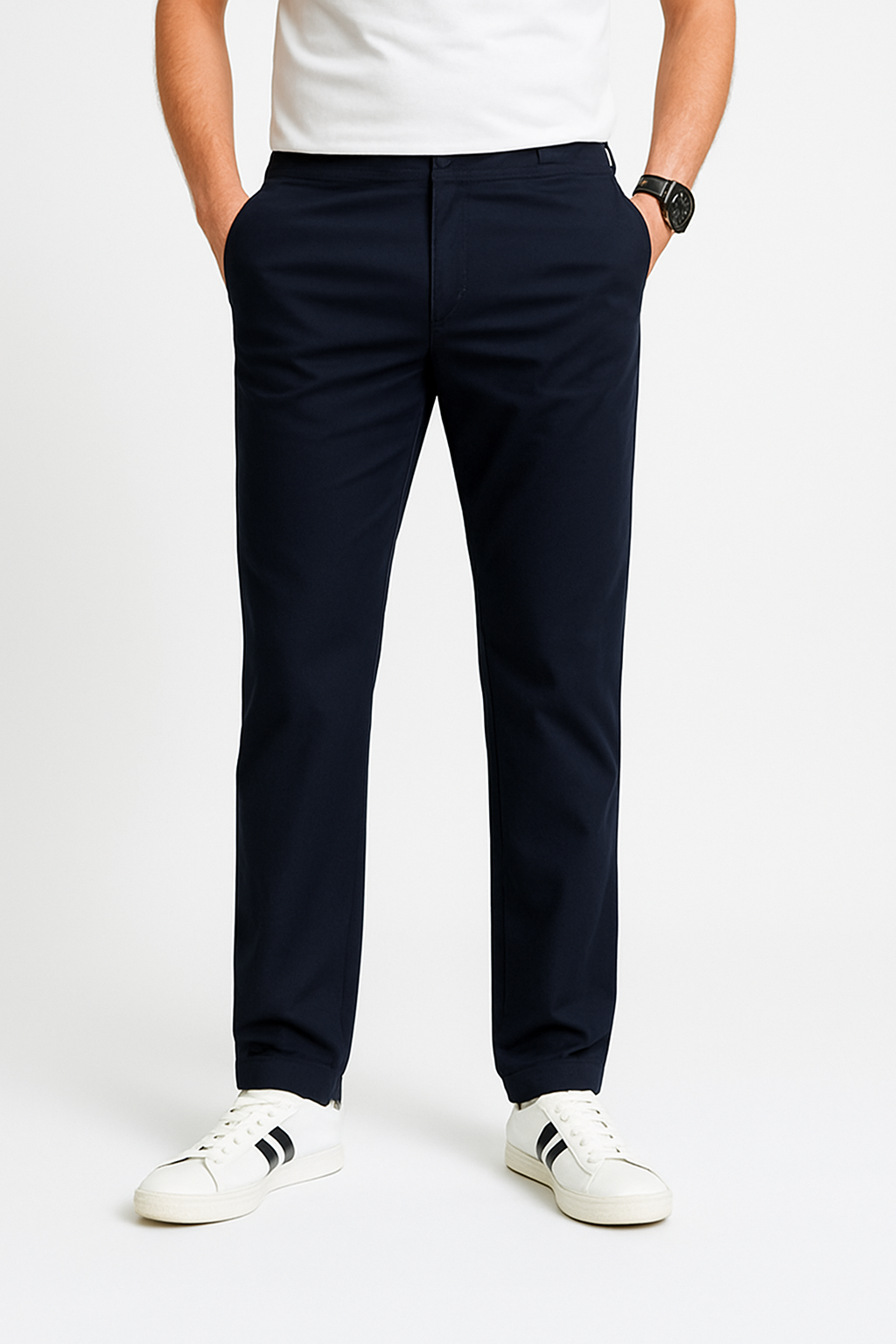 Men’s Straight-Leg Trousers – Breathable, Wrinkle-Free & Comfortable for Spring and Summer