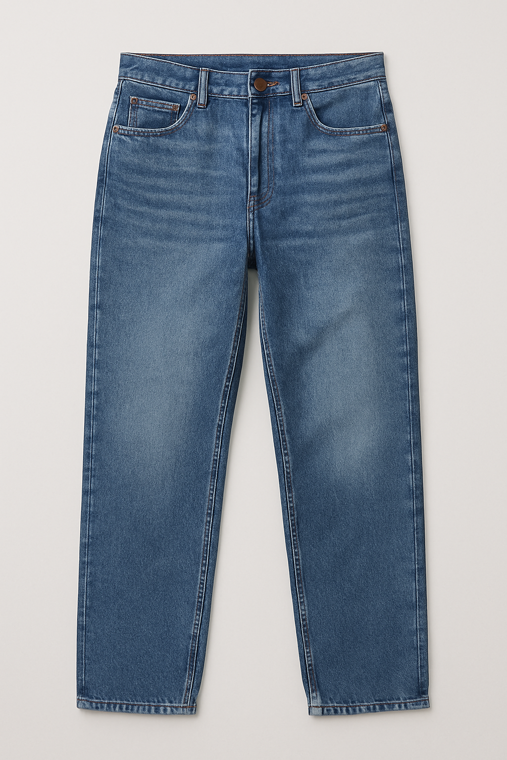 Men’s Tokyo Wide-Leg Jeans – Vintage Wash Relaxed Streetwear Denim