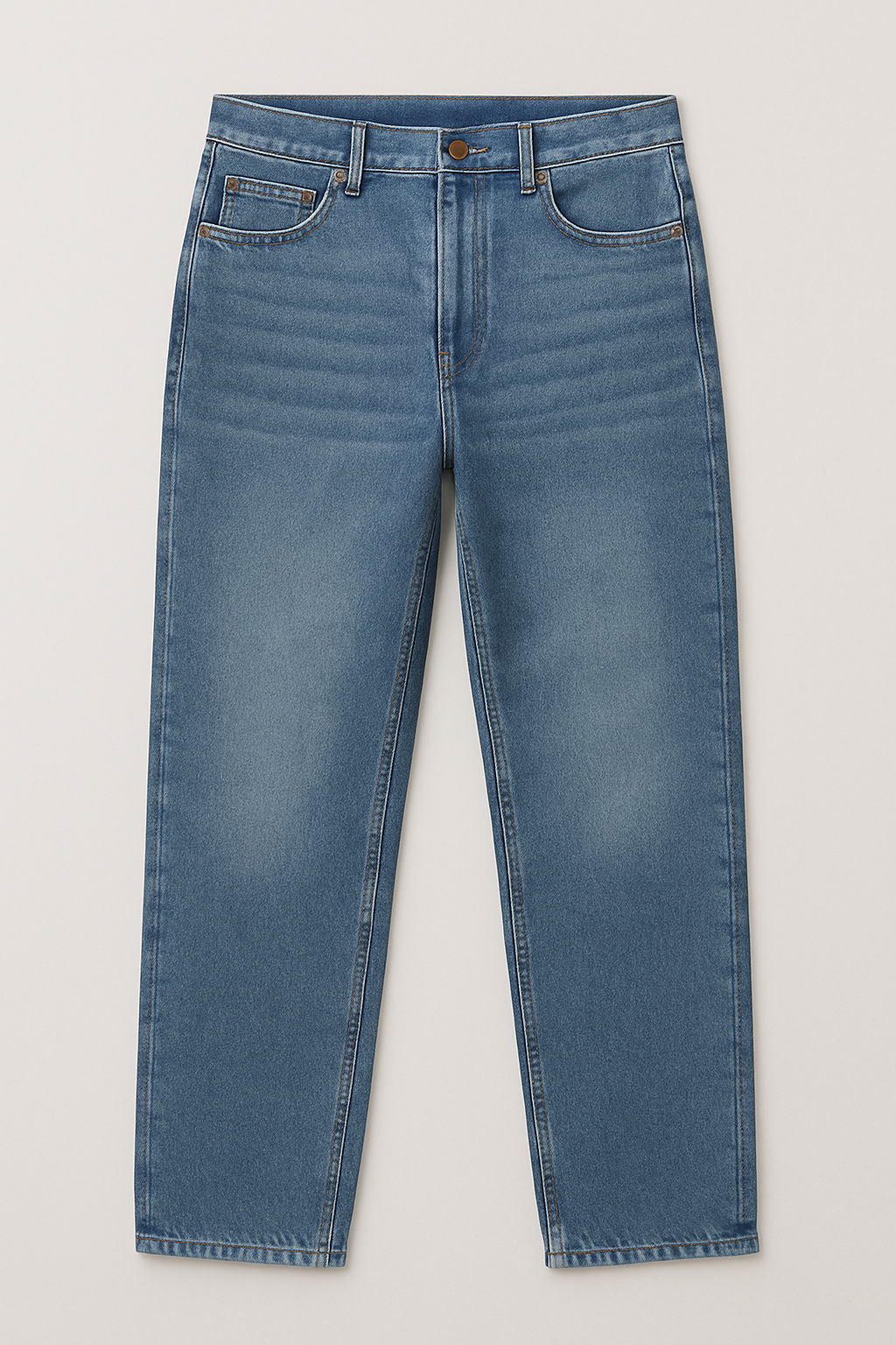 Men’s Tokyo Wide-Leg Jeans – Vintage Wash Relaxed Streetwear Denim