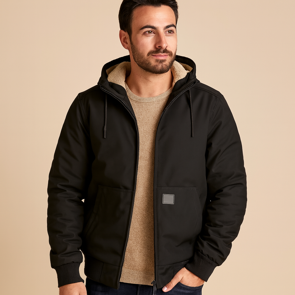 Men's Bomber Jacket Warm Winter Style