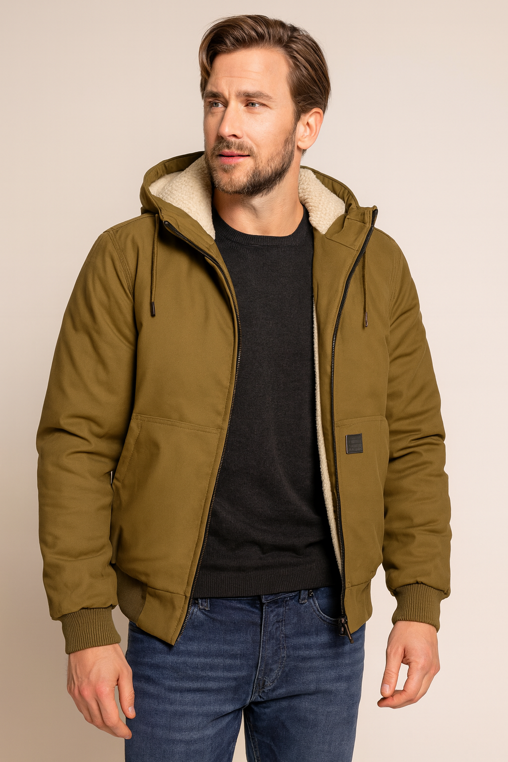 Men's Bomber Jacket Warm Winter Style