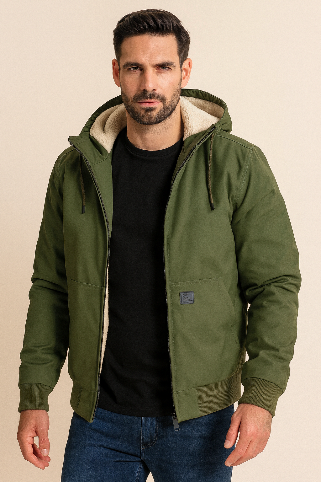 Men's Bomber Jacket Warm Winter Style