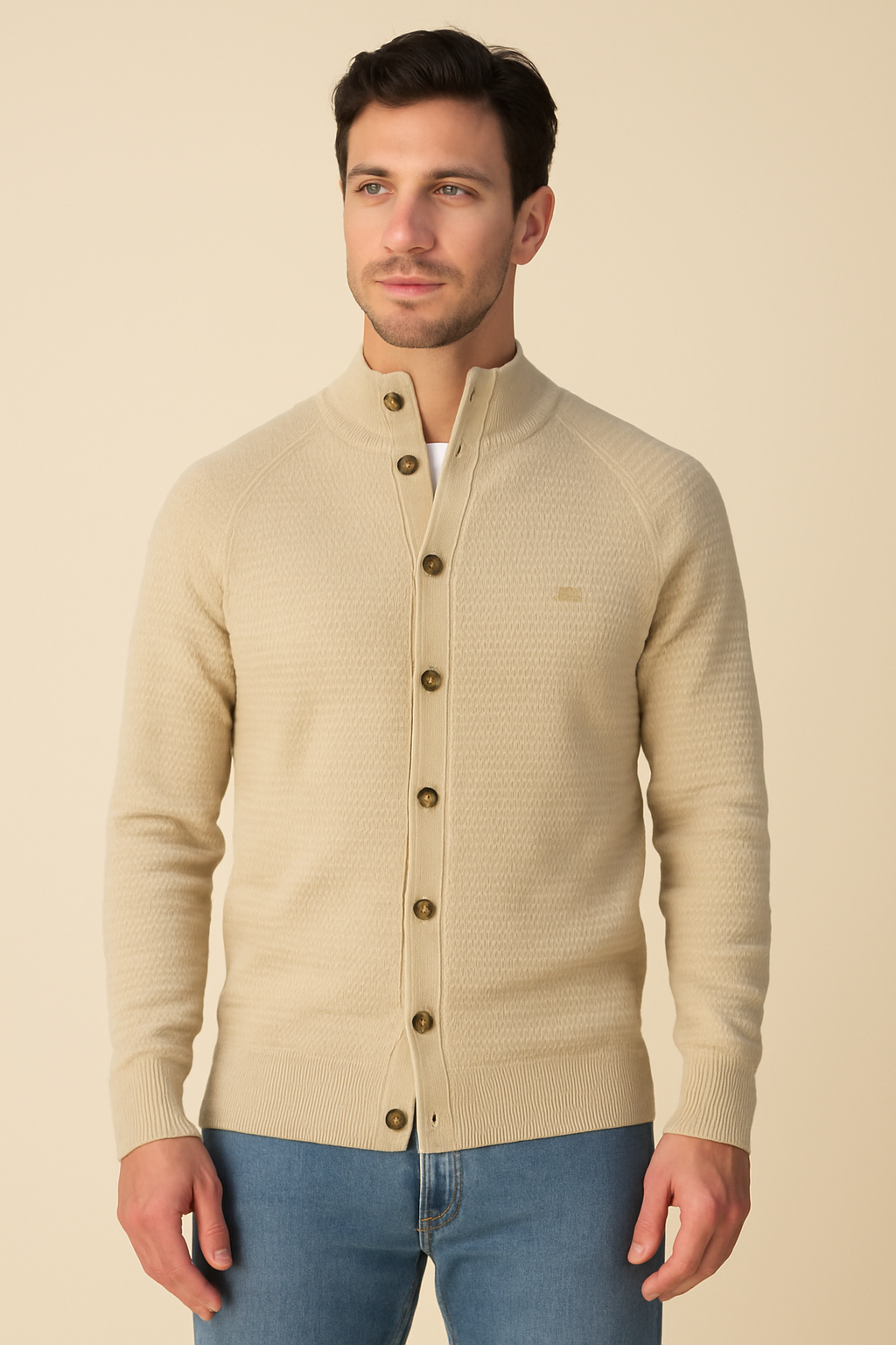 Men's Cashmere Cardigan 100% Pure Wool