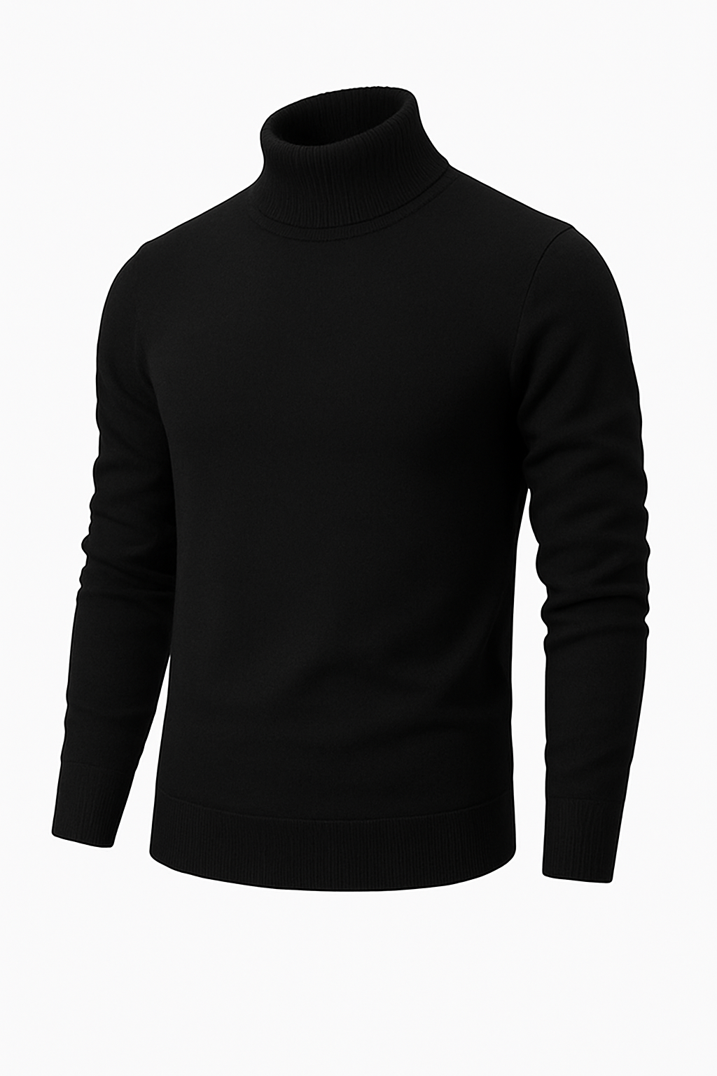 Men’s Turtleneck Jumper – Slim Fit Knit Sweater – Elegant & Warm Winter Pullover