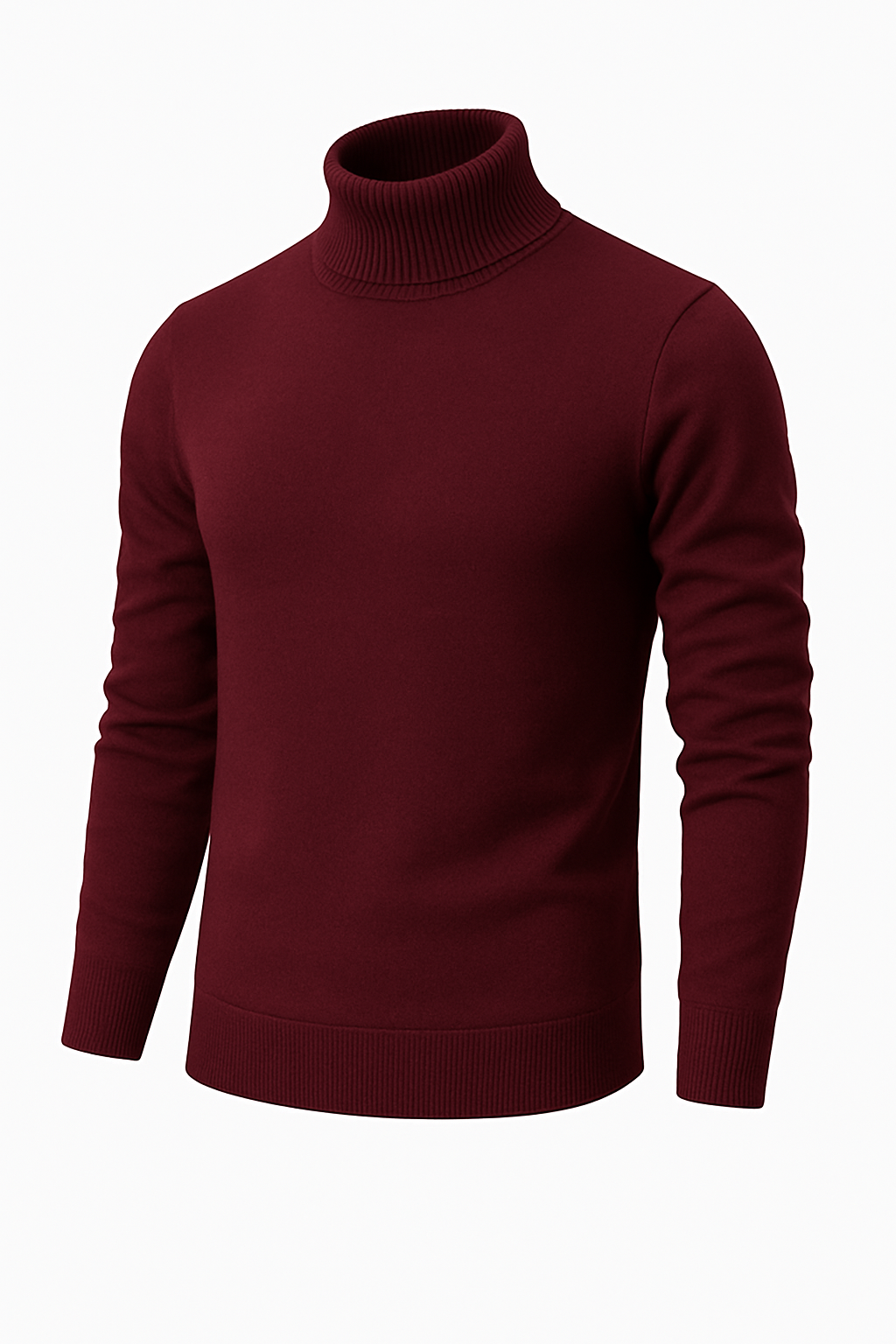 Men’s Turtleneck Jumper – Slim Fit Knit Sweater – Elegant & Warm Winter Pullover