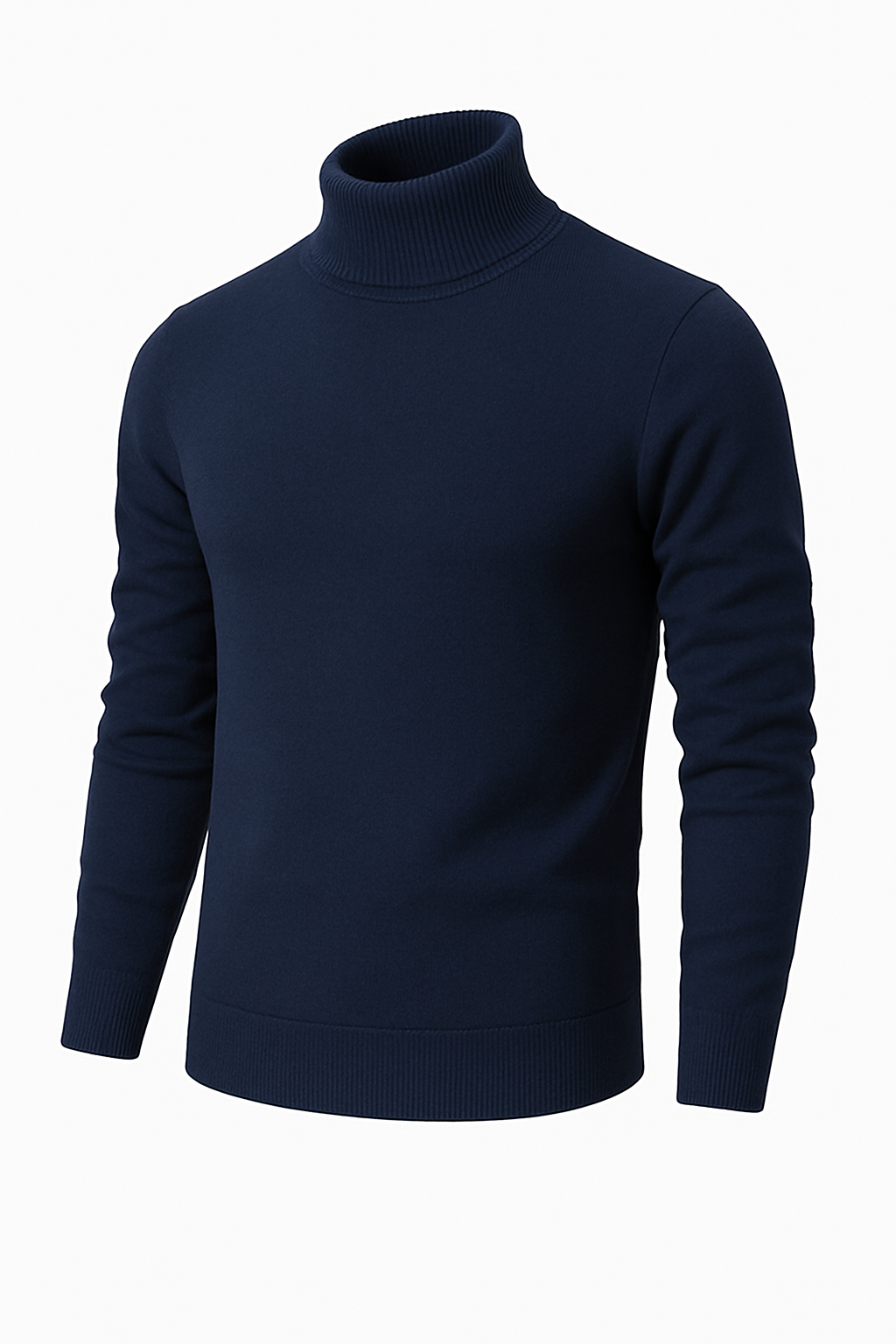 Men’s Turtleneck Jumper – Slim Fit Knit Sweater – Elegant & Warm Winter Pullover