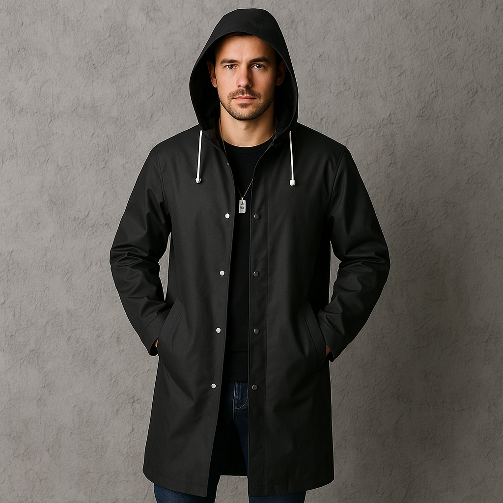 Men’s Waterproof Rain Jacket – Breathable Outdoor Shell – Lightweight & Windproof