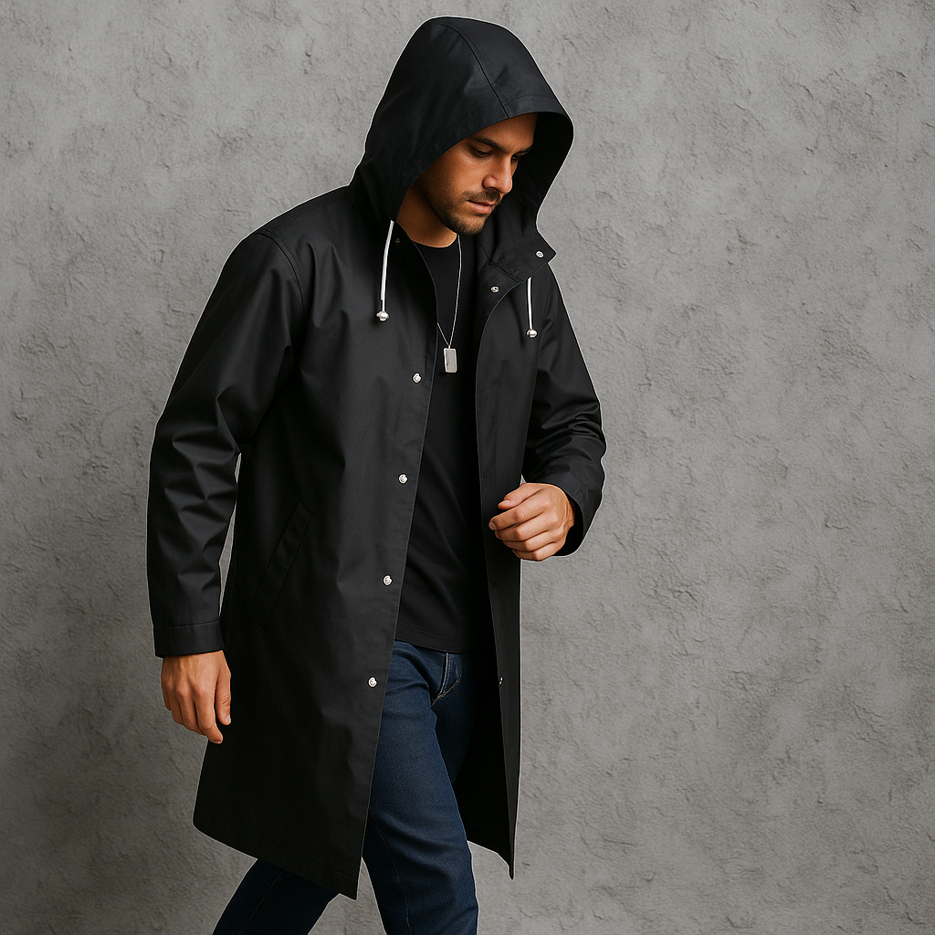 Men’s Waterproof Rain Jacket – Breathable Outdoor Shell – Lightweight & Windproof