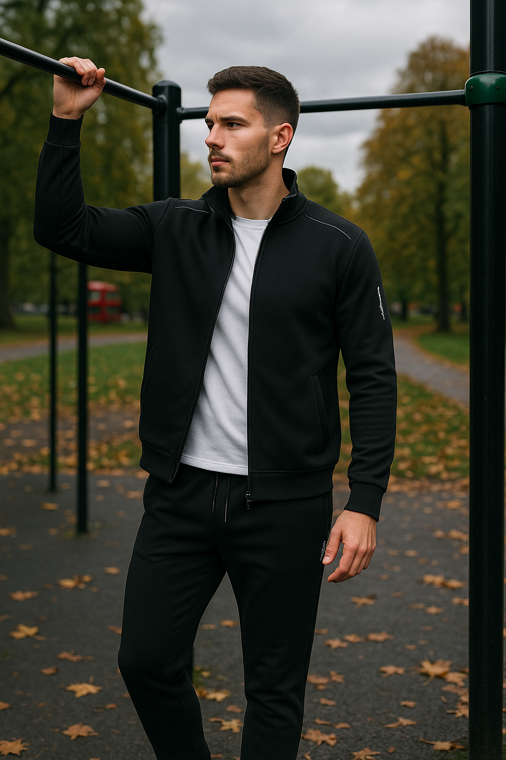 Men’s Tracksuit – Zip-Up Jacket & Joggers – Comfortable Athletic Streetwear